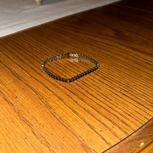 JAXXON Tennis Chain Bracelet - 4mm - Black / 8"